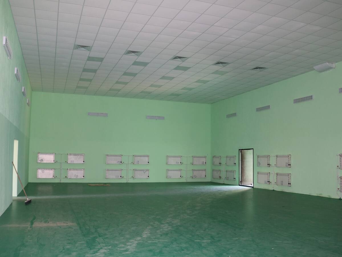 В Комаричах Брянской области идет ремонт Зала единоборств для бойцов тайского бокса и кикбоксинга