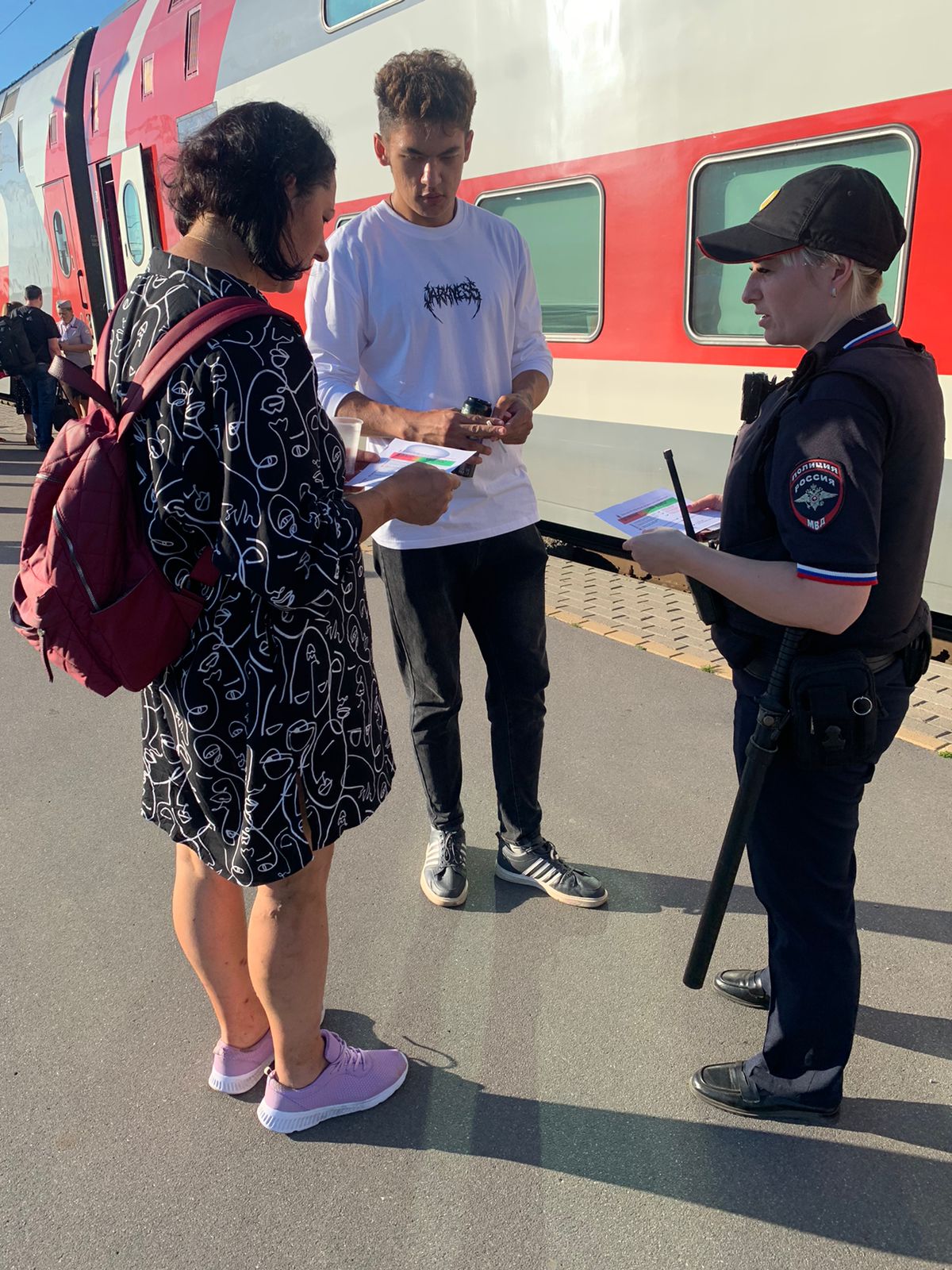 На железнодорожном вокзале станции Брянск-Орловский прошла акция «Вместе против кибермошенников»