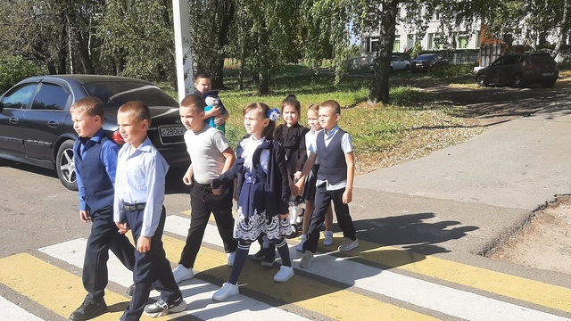 Для обучающихся Давыдчинской ООШ прошло занятие «Переходим правильно дорогу»