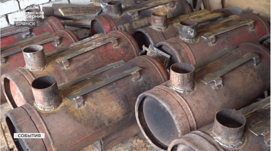 Брянские волонтёры передали бойцам спецоперации блиндажные печи