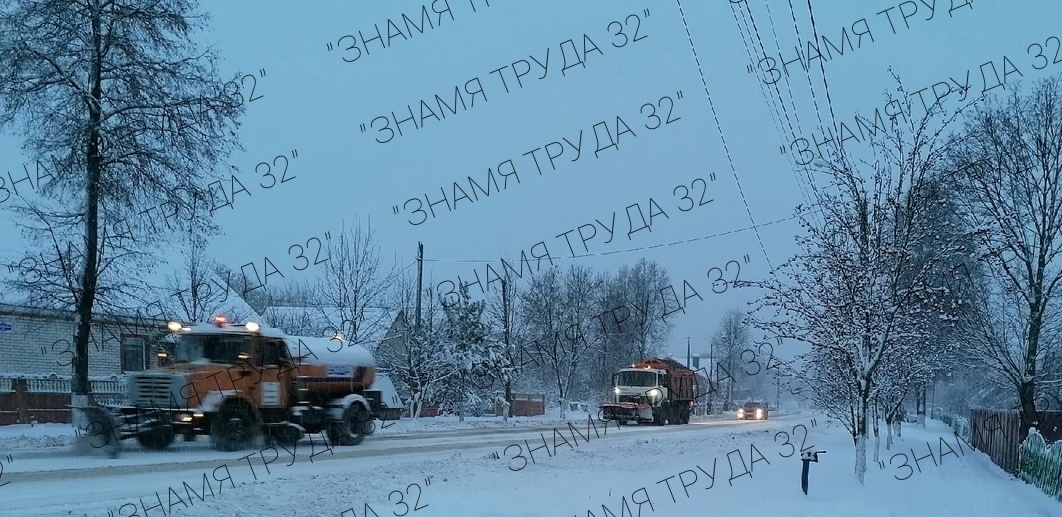 В Дубровском районе устраняют последствия снегопада