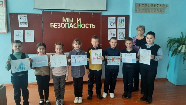 В Давыдчинской ООШ состоялось занятие «Азбука безопасности в зимний период»