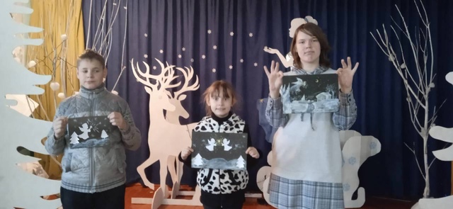 В Давыдчинской ООШ состоялось мероприятие «Рождественский вернисаж»