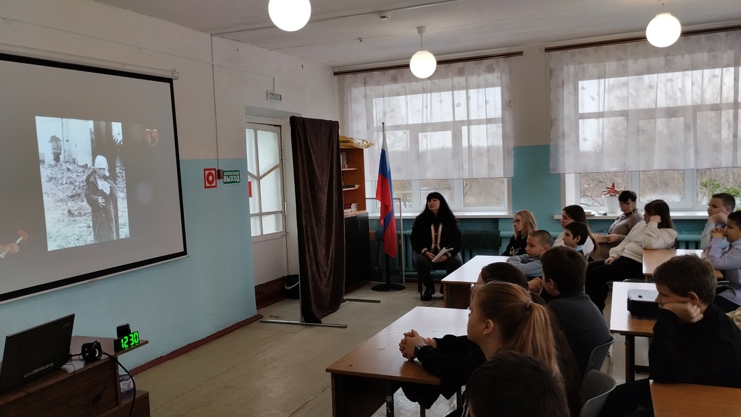 Для учащихся Пеклинской СОШ прошел кинолекторий «Подвиг Ленинграда»