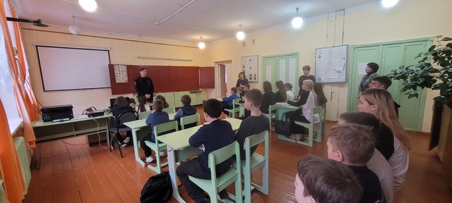 Давыдчинскую ООШ посетили сотрудники отдела Госавтоинспекции МО МВД России «Жуковский»