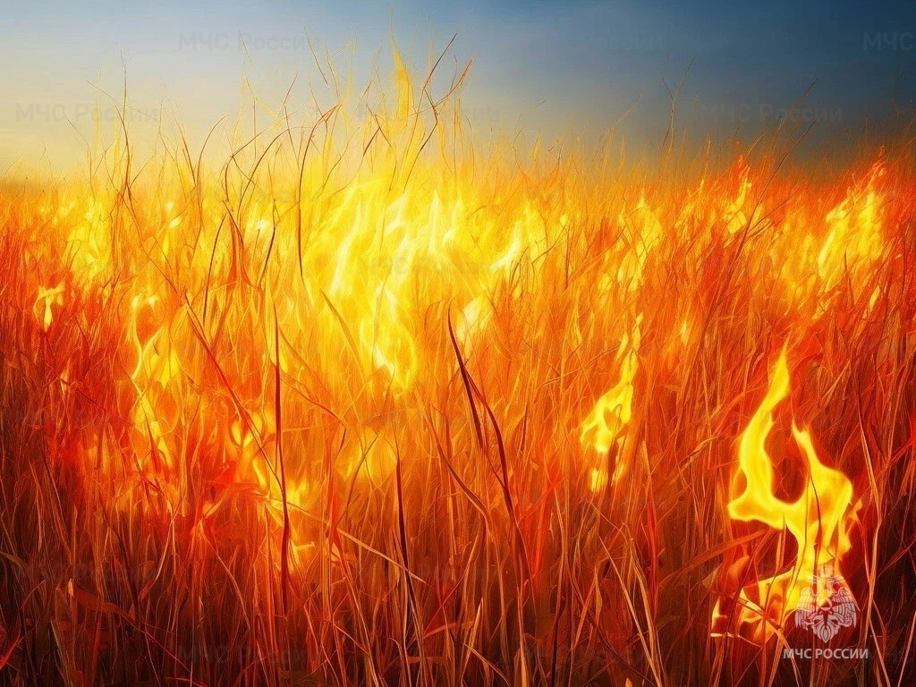 Предупредите пожар — не жгите сухую траву!