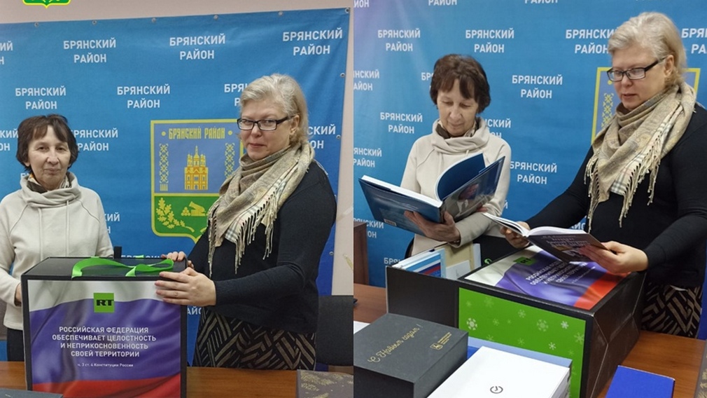 Помощник Президента Николай Патрушев передал школе Брянского района комплект книг