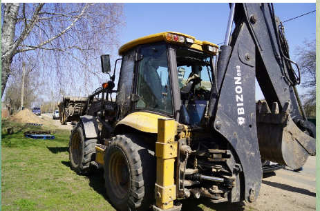 В Мглине ремонтируют трассу Мглин — Старая Романовка — Разрытое