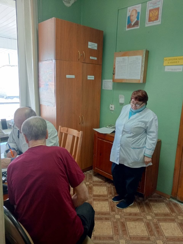 Плановая диспансеризация получателей социальных услуг прошла в стационарном отделении временного проживания граждан пожилого возраста и инвалидов