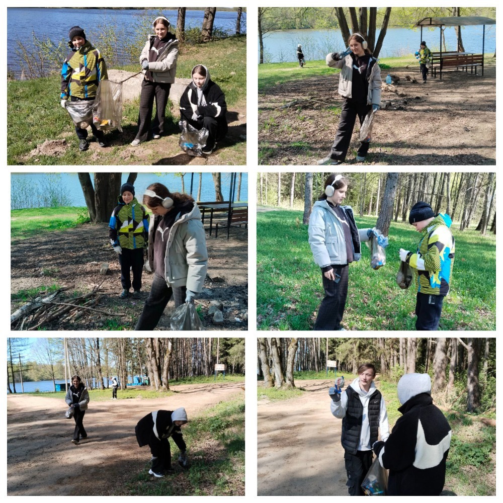 Воспитанники ГБУ «КЦСОН Дубровского района» приняли участие в акции «Чистые берега Дубровского озера»