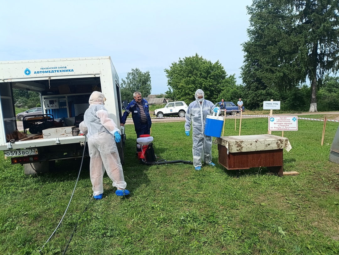 В Дубровке прошла тренировка «Ликвидация условного очага высокопатогенного гриппа птиц»