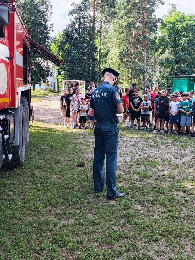 В гости в санатории «Жуковский» приезжали пожарные