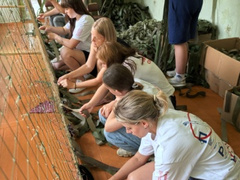 Активисты Движения Первых Дубровского района приняли участие в плетении маскировочных сетей