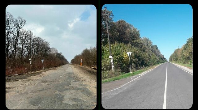 В Брянской области прошел капремонт участка дороги Комаричи-Лубошево