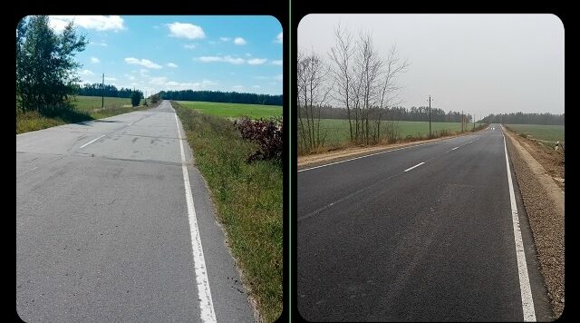 В Клинцовском районе в рамках нацпроекта отремонтирован участок автодороги