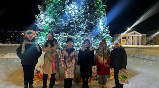 На улицах Дубровки прошли колядки