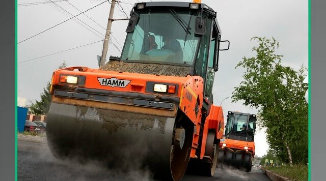 Обновление тротуаров и дорожного покрытия на улице Брянской в Брянске