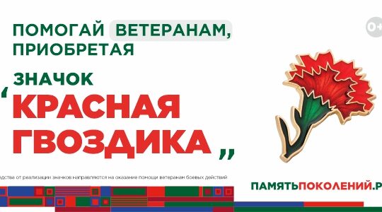 Ежегодная всероссийская акция помощи ветеранам «Красная гвоздика» стартовала 10 апреля