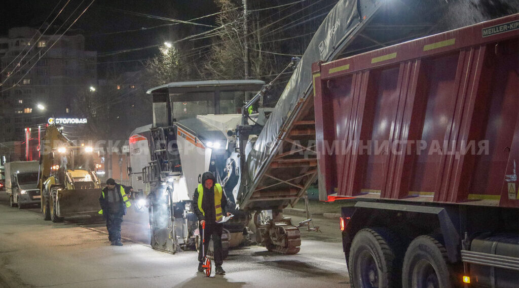 Во вторник стартует ночной ремонт улицы Советской