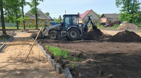 На «Гамовой луже» Трубчевска идет строительство