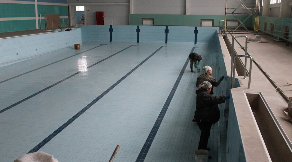 Строительство бассейна в Стародубе подходит к завершающему этапу