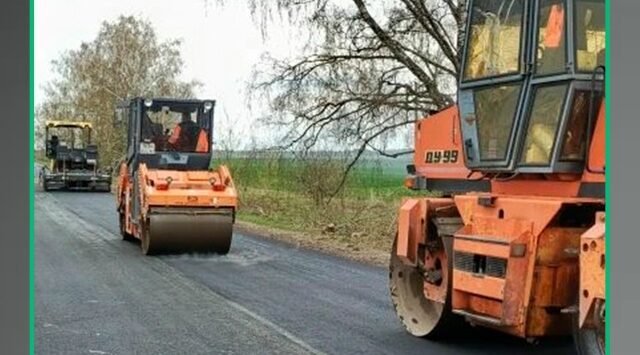 В Стародубском районе ведется ремонт участка автодороги Стародуб – Тарасовка