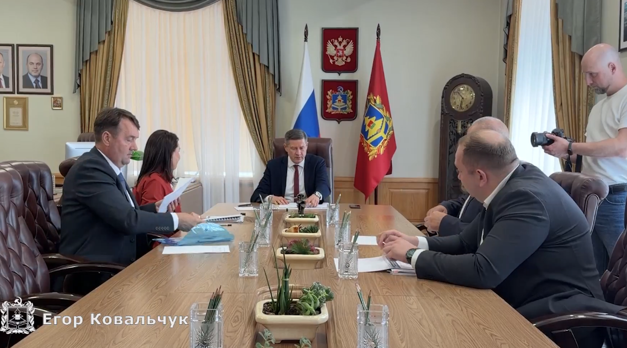Егор Ковальчук провел рабочую встречу с гендиректором АО «Газпром энергосбыт Тюмень»