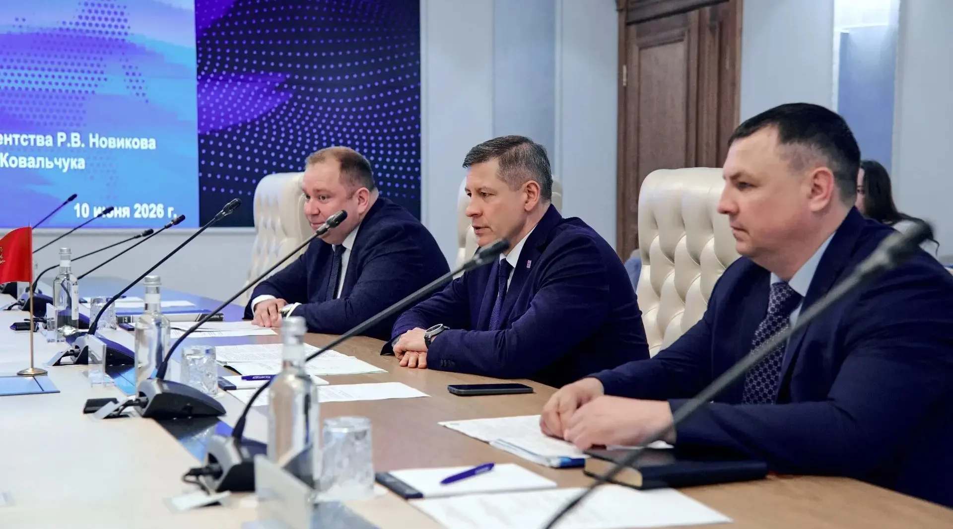 Состоялась рабочая встреча Егора Ковальчука и Романа Новикова
