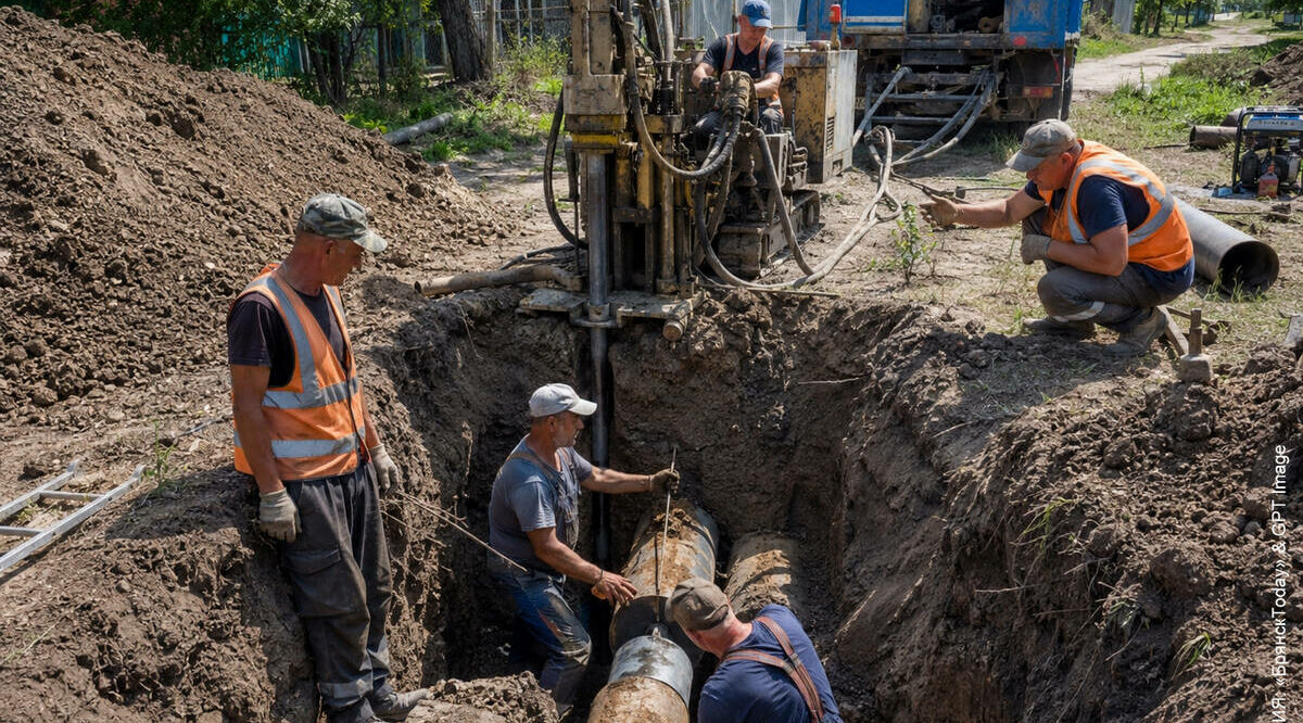 В Клетне Брянской области установили новую водонапорную башню