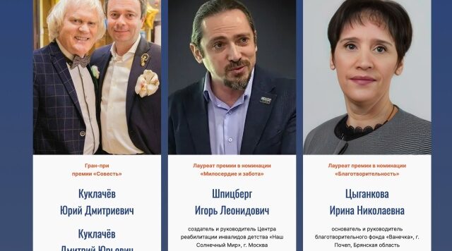 Объявлены лауреаты гуманитарной премии «Совесть» имени Лиханова