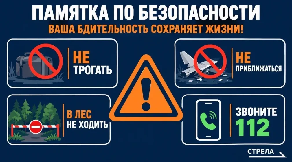 Как вести себя жителям Брянской области при обнаружении опасных предметов, БПЛА