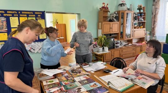 Дубровская библиотека представила журналы о шитье и декорировании
